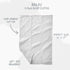 5-Pack 100% Butterblu Bailey Burp Cloths Organic Cotton Knit for Newborn & Baby Boys & Girls, White, One Size