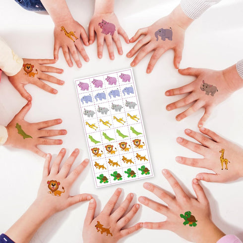24 Packs Valentines Day Gifts for Kids School, Animal Building Blocks with