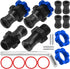 ShareGoo Metal +10mm Extended Wheel Hex Hub Adapter, Compatible with 1/10 Slash 2WD 4X4 RC Car (Blue)