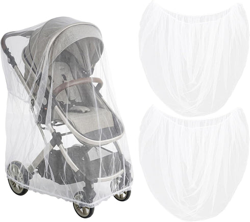 Sucrain 2 Pack Baby Mosquito Net for Stroller,Car Seat,Bassinets,Cradles,Pack N Plays and Portable