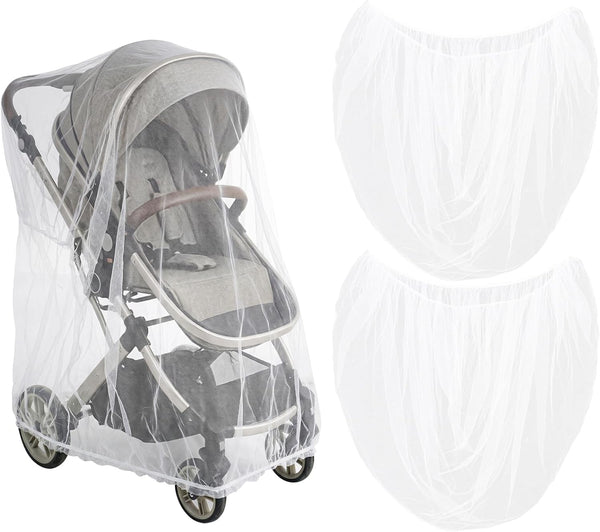 Sucrain 2 Pack Baby Mosquito Net for Stroller,Car Seat,Bassinets,Cradles,Pack N Plays and Portable