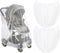 Sucrain 2 Pack Baby Mosquito Net for Stroller,Car Seat,Bassinets,Cradles,Pack N Plays and Portable