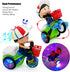 Tipmant Baby Toddler Electric Tricycle Toy Cartoon Motorcycle Vehicle Stunt Performance, Music, Lights, Kids Birthday Gifts (Boy)