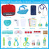 Gifts2U 28-Piece Set 3+ Kids First-Aid Kit Toy, Pretend Play Doctors Kit for Kids with Real Stethoscope and Storage