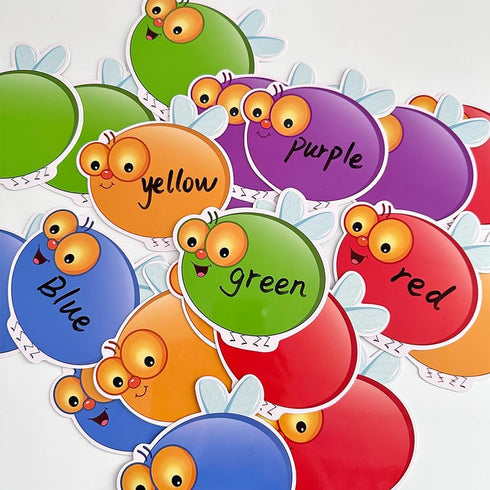 Dry Erasable Fly Cards, DIY Swat Educational Learning Game for Kindergarten Classroom