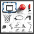 Indoor Basketball Hoop for Kids, Over The Door Mini Hoops with 4 Balls, Sport Toys Gifts for Ages 5-12