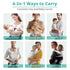 Toddler(25-60 lbs), 6-in-1 Baby Carrier, Newborn to Adjustable Detachable Ergonomic Toddler Carrier, Easy-to-Use, Front