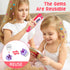 Vunrahsg 3 4 5 6 7 8-12 Hair Gem Stamper Kit Hair Accessories for Girls Toy Bling Hair Styling Tool Reusable Shining