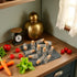 Fansoftiks 10Pcs 1/12 Dollhouse Glass Jars Miniature: Scale Glass Bottles Food Container for Kitchen Restaurant - Mini