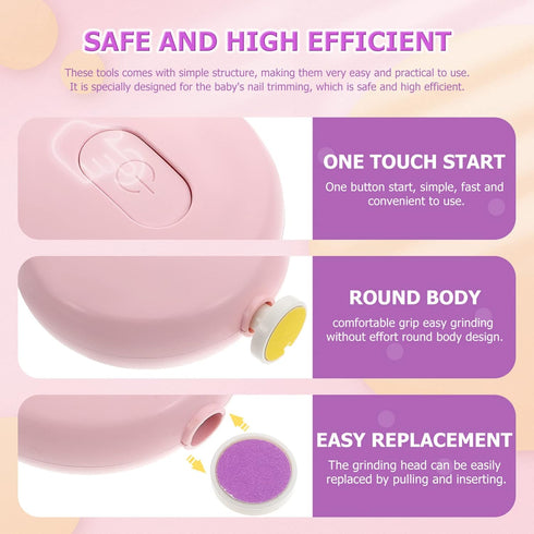 Trimmers Trimming Sosoport Nail Care Tool Electric Nail Manicure Kit Boy Girl Safe Grooming