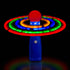 Windy City Novelties Hand-Held LED Light Up Galaxy Spinner - Colorful Flashing Lights for Events