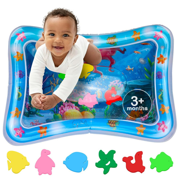 Tummy Time Water Mat Inflatable Water Play Pad for Babies - Sensory