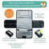 Lil Fox Portable Changing Pad, One-Hand Diaper Change Pad for Baby Diaper Bag or Changing Table