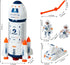 3-5 Wbzle Space Rocket Toys, Rocket Ship with Astronaut Toy for Educational, Concentration, Learning Rocket Fun Space