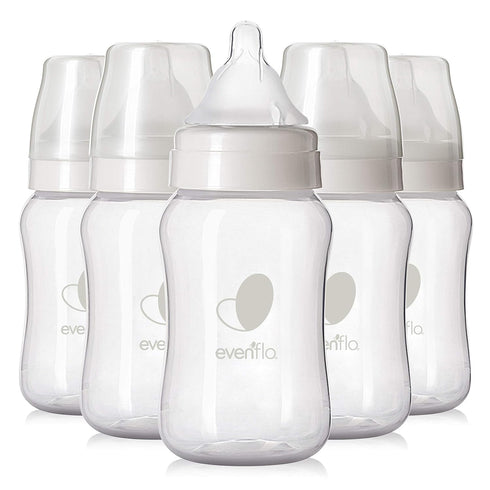 9 (Pack 6) Evenflo Feeding Premium Proflo Venting Balance Plus Wide Neck Baby, Newborn and Infant Bottles - Helps