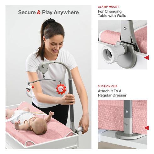 Lovely Kiddos Changing Pad - Foam Contoured Baby Changing Pad for Dresser, Waterproof Diaper Changing Table Pad