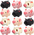 12 Pack Cute 4 Inch Plush Animal Toys, Mini Stuffed Doll Keychain Tote Bag Pendant for Birthday Party DIY Home Decor