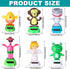 6 Pcs Solar Powered Dancing Animal Dolls Swinging Animated Bobble Dancer Window Sun Catcher Car Decor Portable Suncatchers,Frog Angel Shark Flamingo Home Car Ornament Kids Toys Gifts