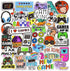 DETICKERS Gaming Stickers for Boys, 50 PCS Waterproof Vinyl Stickers for Video Game Water Bottles