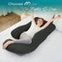 Sasttie Pregnancy Pillows for Sleeping, U Shaped Cooling Full Body Pillow with Removable Cover, Pregnant Women Must