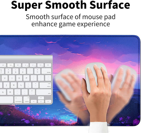 Card Mat for MTG & TCG Playmat Mouse Pad, 23.6" x 13.8" Game Mat for Trading Card Games & Office Use