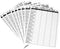 GSE 100-Pack 7" x 5" Canasta Score Pads with Game Instructions for Classic Canasta