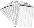 GSE 100-Pack 7" x 5" Canasta Score Pads with Game Instructions for Classic Canasta