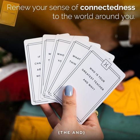 {THE AND} Strangers Edition - Conversation Starter Card Game - Fun Getting to Know You Game - Ice Breakers to Reduce