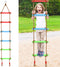 TOPNEW 6.6 Ft Climbing Rope Ladder for Kids - Hanging Rope Ladder for Indoor Play Set and Outdoor Tree House