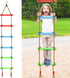 TOPNEW 6.6 Ft Climbing Rope Ladder for Kids - Hanging Rope Ladder for Indoor Play Set and Outdoor Tree House