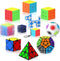 Vdealen 11 Pack Speed Cube Set Puzzle Cube Bundle Fidget Ball 2x2
