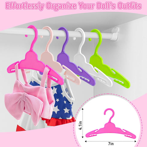 Zecckige 18 inch 18 Inch 17Pcs Set Doll Clothes and Accessories for American Dolls Girl Clothing Gift, Complete