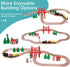 Set, 39Pcs Set Wooden Train Track Toddler Railway Bridge Toy Train with Magnetic Trains, Birthday Gift Ideas for Kids