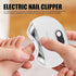 Trimmer, 3 Electric Nail Safe Use Concealed Cutter, Whisper Quiet, LED Light, Nail Scraps Storage, Gears, White, USB