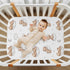 52 28 9In, Vvfelixl Crib Sheets for Boys & Girls, Teddy Bears Clouds Pattern, Neutral, Mini Crib Mattress Sheets