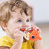 Mombella Clownfish Baby Teether Toys, Teething Toys for Babies 0 3 6 12 Months with Clip, Safe Soft Silicone Infant Teethers Toy 4-9 Months Old Soothing Sucking n Chew on Needs, Fun Gift for Newborn