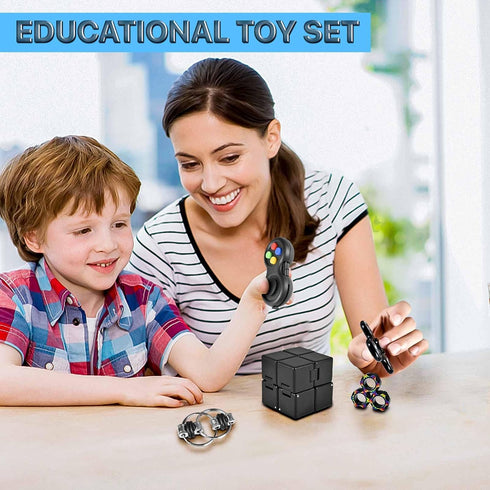 5PC Set Pack Fidget Toys Adults Fidgets for Classroom Must Have Autism Sensory Figette Cube ADHD Special Treasure Prize