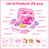 Set 3-5 Sets 22Pcs Playset 3 4 5 6 Doctor Costume for Kids - Dr Medical Pretend Play Toys for Girls - Doctors Kit