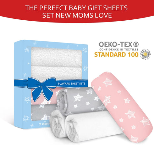 Pack Pack 4 Pack, Pack Set, and Play Sheets & Waterproof Terry N Play Mattress Protector Pad Cover Viscose Terry N Play