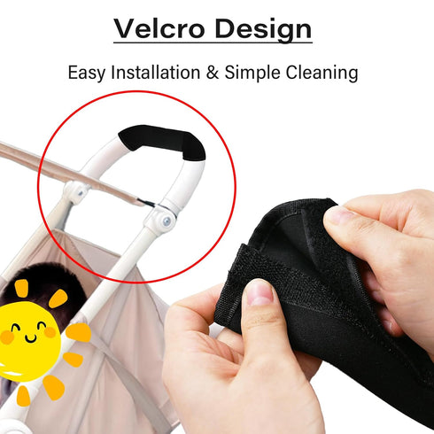 LiXiongBao 2Pcs 10.82 5.51inches * Stroller Handlebar Cover,Pushchair Armrest Handle Protector Cover,Pram Bumper Bar