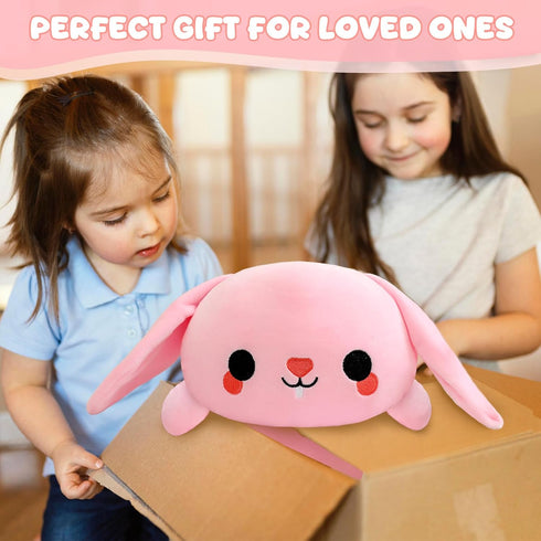 1.6 lbs TOYSYM Weighted Stuffed Animals, Bunny Stuffed Animal with Weighted Beads, Cute Plush Toy Pillow Gifts