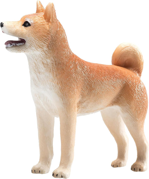 MOJO Shiba Inu Hand Painted Toy Figurine - Realistic Domesticated Animal