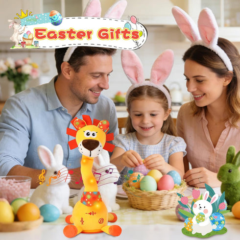 1-3 Dancing Talking Lion Toy, Stuffed Animal Baby Toy Repeating What You Say, Toys for Kids Glowing Musical Electronic