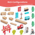 Set 39 3 4 5 Tiny Land Wooden Train for Toddler - Pcs- with Wooden Tracks Compatible with Major Brands - Expandable