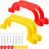 4 Pieces Kids Playground Safety Handles - Grab Handle Bars for Outdoor Playset, Backyard Playhouse Equipment