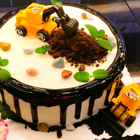 Nevperish 18 Set PCS Construction Cake Toppers Vehicles Cake Decoration Excavator Tower Crane Cupcake Topper Traffic
