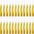 24 Pcs Gold Noise Makers, Glitter Metallic Fringed Horns for Baby Shower, Kids Birthday, Wedding Party Favors