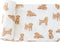 LifeTree Baby Swaddle Blankets Dog, 70% Viscose Bamboo and 30% Cotton Muslin, Large 47" x 47", Poodle Puppy