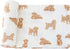 LifeTree Baby Swaddle Blankets Dog, 70% Viscose Bamboo and 30% Cotton Muslin, Large 47" x 47", Poodle Puppy