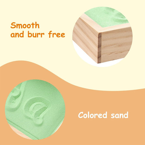 Montessori Sand Tray for Kids,Writing Play Sand Tray with Lid for Classroom Practice Writing Letters and Numbers